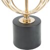 Mauro Ferretti lampe de table Circly E27 Ø 20x58,5 cm or noir