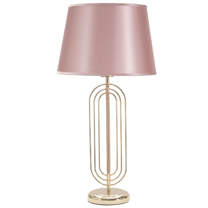 Mauro Ferretti lampe de table Krista E27 Ø 33x64 cm or rose