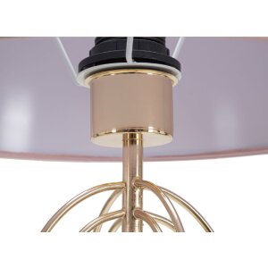 Mauro Ferretti lampe de table Krista E27 Ø 33x64 cm or rose