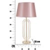 Mauro Ferretti lampe de table Krista E27 Ø 33x64 cm or rose