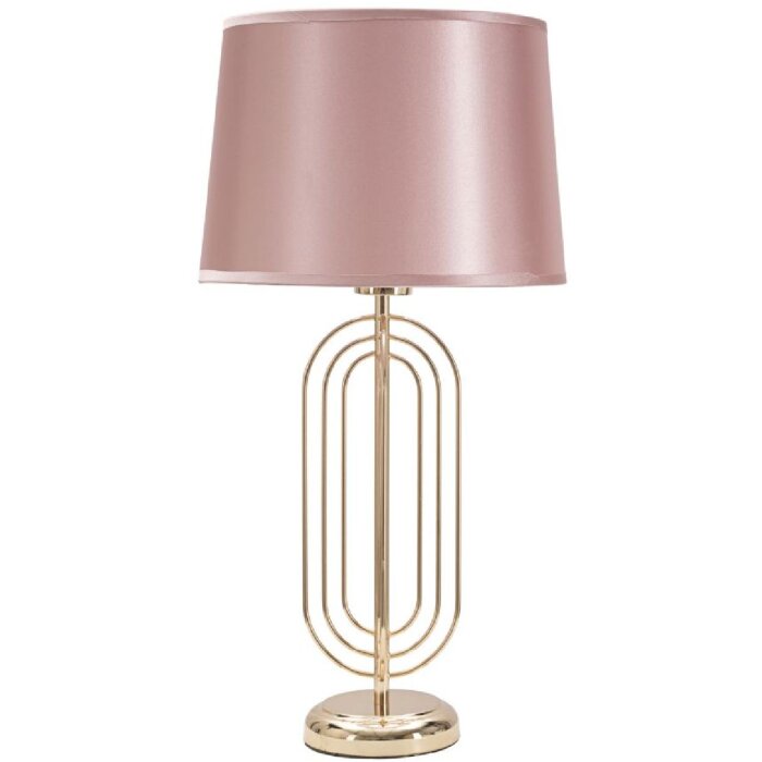 Mauro Ferretti lampe de table Krista E27 Ø 28x55 cm or rose