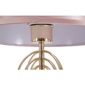 Mauro Ferretti lampe de table Krista E27 Ø 28x55 cm or rose