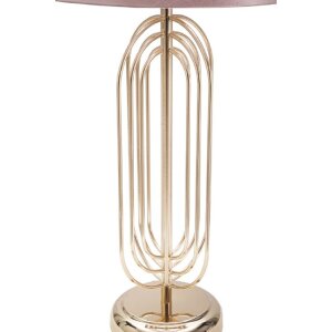 Mauro Ferretti lampe de table Krista E27 Ø 28x55 cm or rose