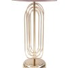 Mauro Ferretti lampe de table Krista E27 Ø 28x55 cm or rose