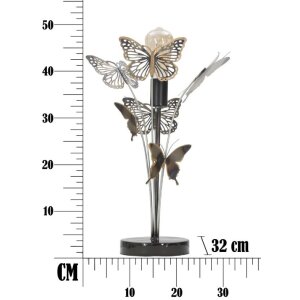 Mauro Ferretti lampe de table papillons E27 Ø 32x47 cm multicolore