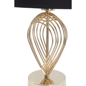 Mauro Ferretti lampe de table Maxt E27 Ø 24x44 cm or noir