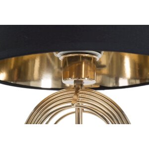 Mauro Ferretti lampe de table Maxt E27 Ø 24x44 cm or noir