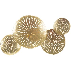 Mauro Ferretti Applique Dishi Plus 2 flammes E14 47x13x28 cm or