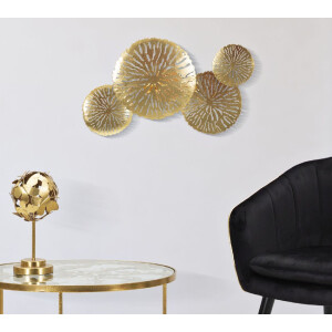 Mauro Ferretti Applique Dishi Plus 2 flammes E14 47x13x28 cm or