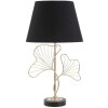 Mauro Ferretti lampe de table feuilles E27 Ø 30x60 cm noir or