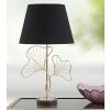Mauro Ferretti lampe de table feuilles E27 Ø 30x60 cm noir or