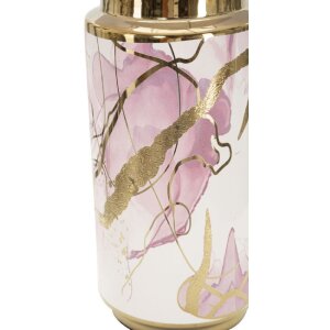 Mauro Ferretti lampe de table Glam Abstrakt E27 Ø 25x48 cm blanc multicolore