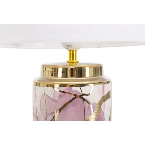 Mauro Ferretti lampe de table Glam Abstrakt E27 Ø 25x48 cm blanc multicolore