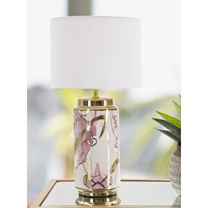 Mauro Ferretti lampe de table Glam Abstrakt E27 Ø 25x48 cm blanc multicolore