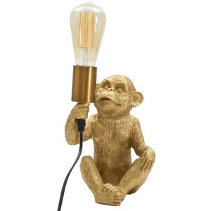 Mauro Ferretti lampe de table singe E27 17x14,5x25 cm or