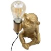 Mauro Ferretti lampe de table singe E27 17x14,5x25 cm or