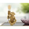 Mauro Ferretti lampe de table singe E27 17x14,5x25 cm or