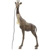 Mauro Ferretti lampe de table girafe E27 40x22x80 cm or antique