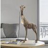 Mauro Ferretti lampe de table girafe E27 40x22x80 cm or antique