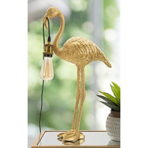 Mauro Ferretti lampe de table Flamingo E27 37x19x59 cm or