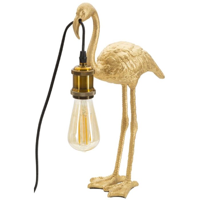 Mauro Ferretti lampe de table Flamingo E27 13x11,5x39,5 cm or