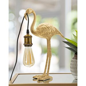 Mauro Ferretti lampe de table Flamingo E27 13x11,5x39,5 cm or