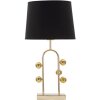 Mauro Ferretti lampe de table bulle E27 Ø 32,5x61 cm noir or