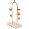 Mauro Ferretti lampe de table bulle E27 Ø 32,5x61 cm noir or