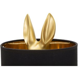 Mauro Ferretti lampe de table lapin E27 Ø 20x43 cm or noir