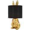 Mauro Ferretti lampe de table lapin E27 Ø 20x43 cm or noir