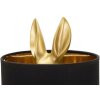 Mauro Ferretti lampe de table lapin E27 Ø 20x43 cm or noir