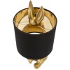 Mauro Ferretti lampe de table lapin E27 Ø 20x43 cm or noir