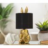Mauro Ferretti lampe de table lapin E27 Ø 20x43 cm or noir