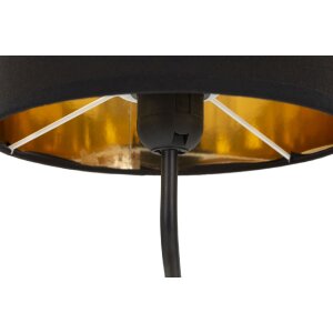 Mauro Ferretti lampe de table singe assis E27 Ø 20x51,5 cm or noir
