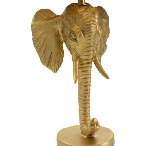 Mauro Ferretti lampe de table éléphant E27 Ø 32x59 cm or noir