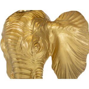 Mauro Ferretti lampe de table éléphant E27 Ø 32x59 cm or noir