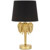 Mauro Ferretti lampe de table éléphant E27 Ø 25x43 cm or noir