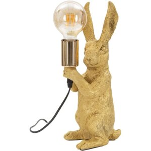 Mauro Ferretti lampe de table lapin E27 13x17x35.5 cm or