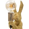 Mauro Ferretti lampe de table lapin E27 13x17x35.5 cm or