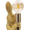 Mauro Ferretti lampe de table lapin E27 13x17x35.5 cm or