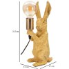 Mauro Ferretti lampe de table lapin E27 13x17x35.5 cm or