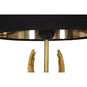 Mauro Ferretti lampe de table aile E27 Ø 25x45 cm or noir
