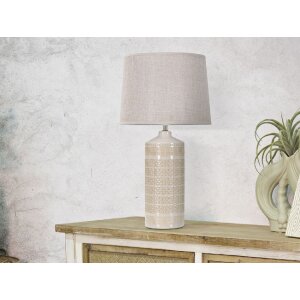 Mauro Ferretti lampe de table Schaubilder E27 Ø 30x55 cm crème