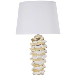 Mauro Ferretti lampe de table Glam-Weltraum E27 Ø 33x53 cm blanc or