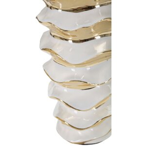 Mauro Ferretti lampe de table Glam-Weltraum E27 Ø 33x53 cm blanc or