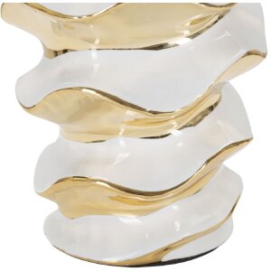 Mauro Ferretti lampe de table Glam-Weltraum E27 Ø 33x53 cm blanc or