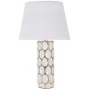 Mauro Ferretti lampe de table Glam Carv E27 Ø 34,5x56 cm blanc or