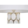 Mauro Ferretti lampe de table Glam Carv E27 Ø 34,5x56 cm blanc or