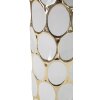Mauro Ferretti lampe de table Glam Carv E27 Ø 34,5x56 cm blanc or