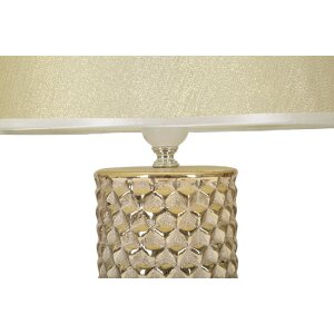 Mauro Ferretti lampe de table Glam Gold E27 Ø 30x47,5 cm or blanc
